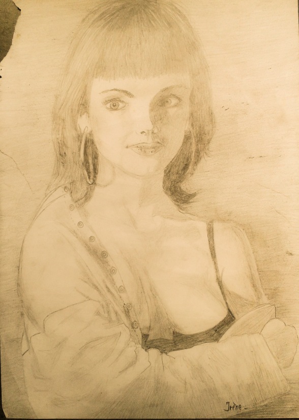 Irène Mids - Dessin 1980 - crayon de papier